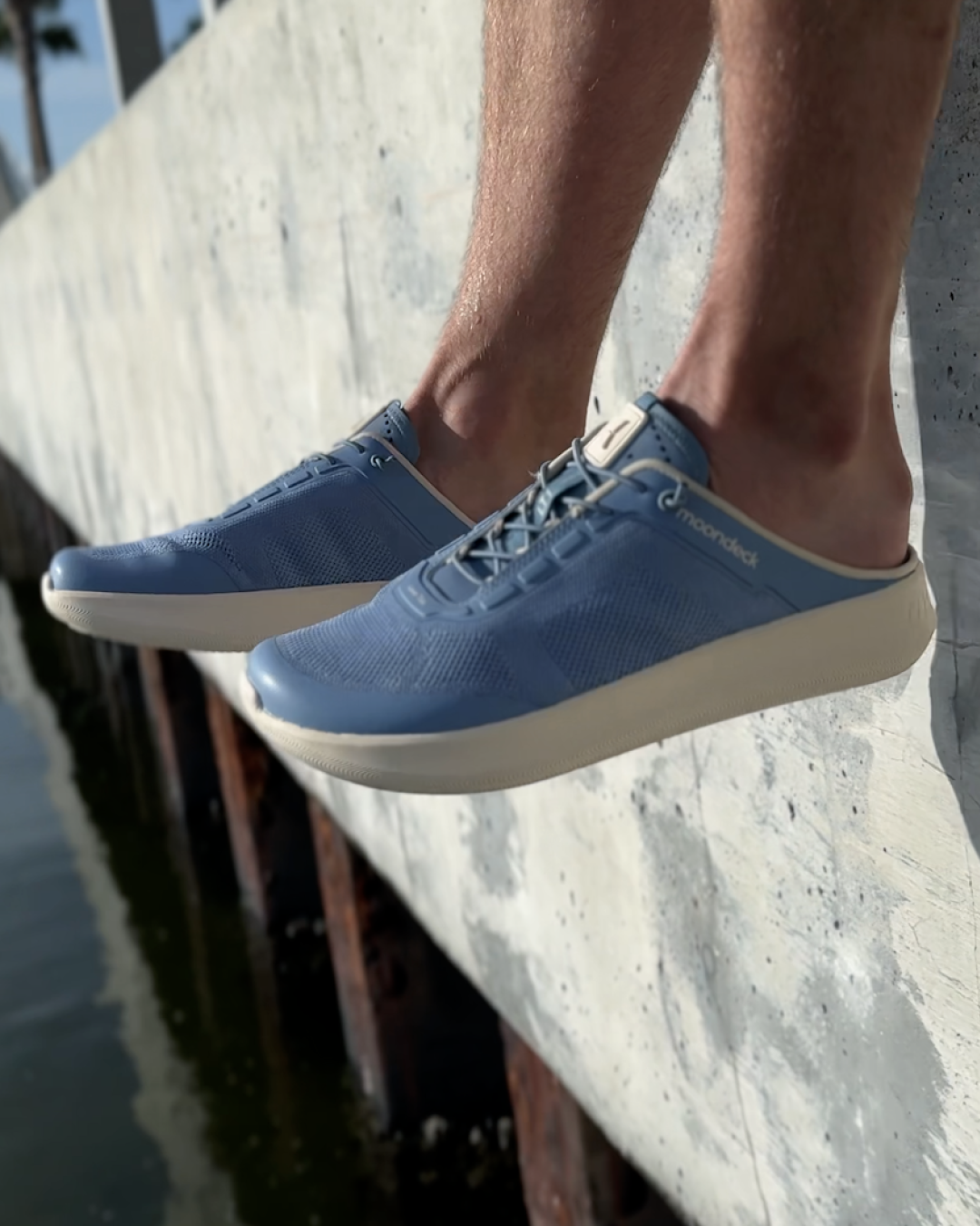 Relaxing in Moondeck Blue Drift