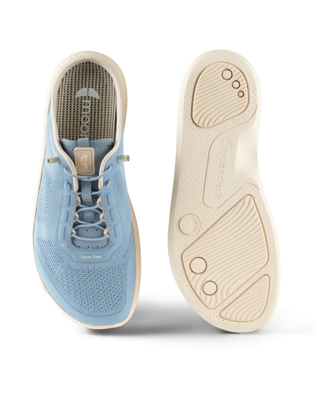 Lunar Tide 1 — Blue Drift, top-down with sole