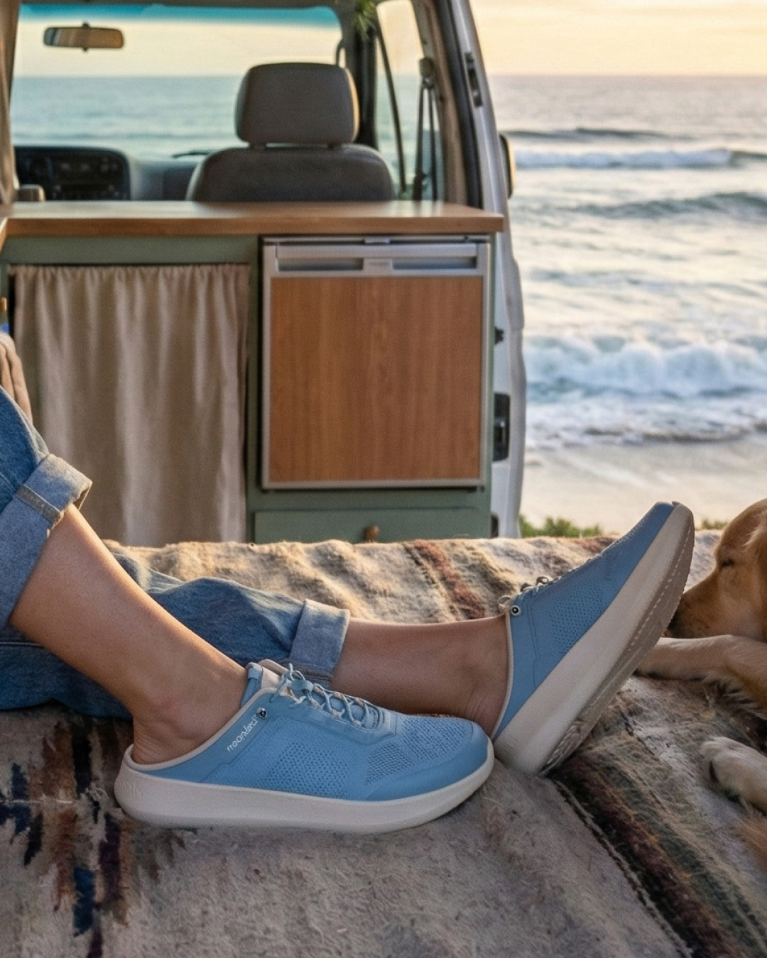 Lunar Tide 1 — Blue Drift, lifestyle seated